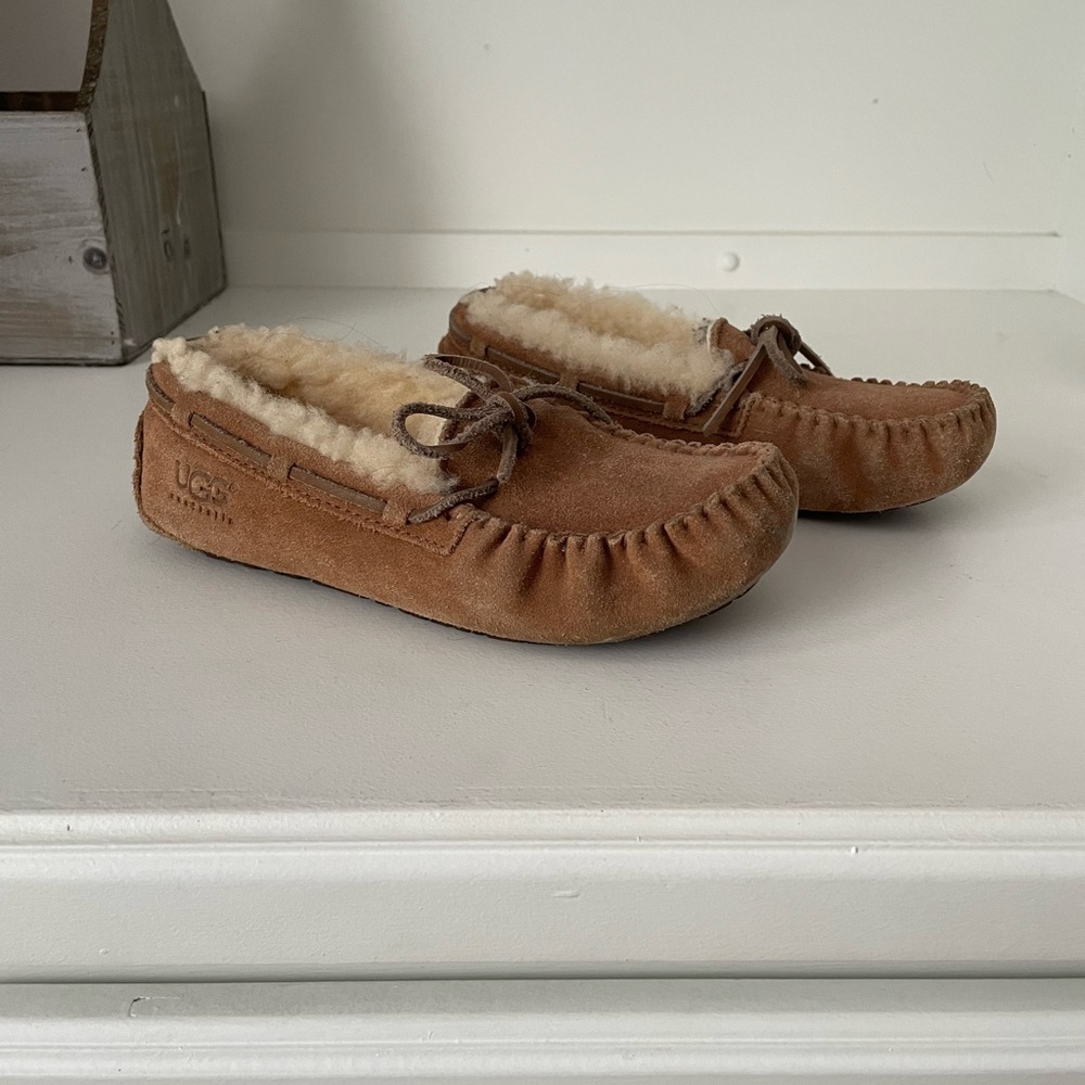 UGG Chestnut Sheepskin Lined Moccasins